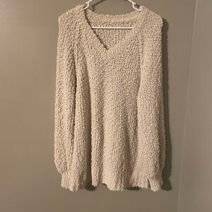 Cozy Cream Textured Sweater